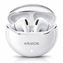 Kratos TW02 Ušní Budy Bezdrátové s 60H Playtime, Izolace hluku a jasné volání, Bluetooth sluchátka s hlasovým asistentem, Ušní Budy s Bluetooth V 5.3 & s typem C rychlé nabíjení, IPX5 TWS sluchátka