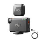DJI Mic Mini (1 TX + 1 RX), Ultralight, Detail -Rich Audio, Noise Cancelling, Automatické omezení, Bezdrátový mikrofon pro kameru / iPhone / Android, Vlog, Streaming, 400m Přenos Black