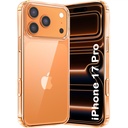 TheGiftKart Ultra- Hybrid Crystal Clear Back Case Cover pro iPhone 17 Pro CLANE124; Shockproof Design CLANE124; Hard Back Cover pro iPhone 17 Pro (PC & TPU, Transparentní)