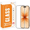 OpenTech ® Military- Stupeň tvrzené sklo Protector Kompatibilní pro iPhone 17 s hranou na hranu pokrytí - Případové Friendly, Anti- scratch a Bubble zdarma instalační sada (6.3 Inches)