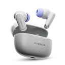 HAMPED Airflow Neo Earbucks s 80H hracím časem, 13mm Titanium Driver, 40ms Gaming Mode, Rychlé nabíjení Buds, Type-C nabíjení, hlasový asistent, Lehký Dual- Tone Design (Grey)