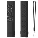 Oboe Silicone Tv Remote Cover kompatibilní s Samsung Smart Tv Remote 2026 Model BN59-01498A Open Key Case s Lanyard (Black) [REMOT E NENÍ]