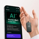 neosapien Indie je první Al Wearable, Neo 1 - Setkání Notetaker pro Offline & in- Person konverzace - Chytré shrnutí, to- Dos a připomínky (Gunmetal)