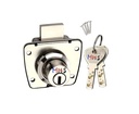 MHS Multipurpose Lock Lock Cabinet Lock s 2 Reverzibilní Ultra Computer Brass Keys s šrouby pro Home Office Hotely Obchody Hostel Etc (Balení po 1)