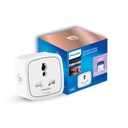FILIPS 10A Smart WiFi Plug 124; Wiz Připojený hlas ovládaný, Alexa & Asistent Kompatibilní Smart Plug s monitorováním spotřeby energie, Balení 1