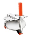 1pc Nerezová ocel 6.5 Inch Roti & Puri Maker Press - Ruční stisknutí ruky Roti Maker s násadou pro Chapati, Papad & Khakhra Těžké clo Lité železo s nerezové ocelové desky (Lité železo Makers _ 1 PC)