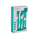 Viners Premium International 18 / 0 Nerezová ocel Příbory Dárkové krabice Sada 16 Pcs CZ124; Luxusní Spoon, vidlička, Nůž Set pro jídelní stůl a Kuchyně Use CZ124; Rustproof Food Class Flatware