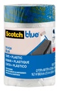 ScotchBlue Pre Plastic Painters Tape, 24 in x 30yd, Tape & Masking Film Kombinovaný v jednom výrobku, Statické Cling zůstat na jednom místě, No Residue Masking Tape, Film se rozkládá na 24 "Wide (PT2093EL-24)