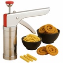 theoo Stainless Steel Murukku Maker Idiyappam Maker Chakli Maker Machine Steel Sev Maker Machine for Home Noodles Maker Namkeen Maker Machine Paper (balení po 1)