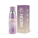 Milton Steel Sublime 600 Termoware I PU izolovaná vodní láhev 500 ml, Leak Proof Flip Top Lid I pro kancelář, posilovna, Škola I Lavender