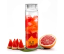 CELLO H2O Skleněná láhev pro Office & Daily Use 920 ml, Transparentní láhev 124; Durable & Stylish, Freezable & Ledge Safe, Leakproof Wide Mouth Beztuhé sklo Lahvička pro kuchyni a cestování