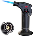 Samota Windproof Blow Torch Jet Flame I Culinary Kitchen Gas Lighter I Refillable Butan Gas Lighter I Vhodné pro ohňostroje, BBQ uhlí, táborák, svíčka (Multicolor)