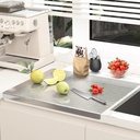 Stewit ® Velká nerezová ocel řezací deska pro kuchyň, Sekání deska pro maso, Zelenina & Ovoce, Extra těžký Duty Countertop Povrch, Snadno čisté a odolné