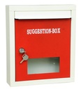 Leposing Letter Box for Home, Stojan na zeď, Metal Wall Mount Shelf, LetterBox, Mailbox, Outdoor Mailbox, Domácí dekor položky (Suggestionbox Red)