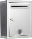 Breewell Stainless Steel Letterbox Návrhy Box závěsné nástěnné balónky Box s Lock Letter Box Silver Color