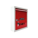 StayHappy All- in- One Multipurpose Rainproof Complisation Box 124; Návrhy - Dopis - Mailbox pro domácí bránu 124; Complibate Box pro kancelářské domy 124; Post Box pro brány domácí 124; Vodotěsný se zabezpečeným zámkem (červená barva)