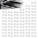Samozřejmostí kabelové Tidy Wire klipy, 40 Pcs Cable Management nástěnné kabelové klipy, Silné Viskózní kabelové pořadače pro domácí, Office, Auto, dekorace zavěšení, víla světlo, Etc.