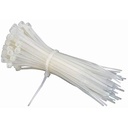 CONTACT Seřazené 6 palců nylonové kabelové tašky Tie Wire Organiser Ties 100 kusů (White)