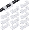 Samozřejmostí Transparentní Kabelové klipy - Heavy- Duty Wire Holders (40 PCS) pro TV, PC, Laptop a Ethernet Cable Management Vlastní Adhesive Transparentní Kabelové klipy 40PCS Wire Holder Stic