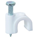 Elegantní Casa Cable Clip, bílé, 200 kusů