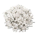 Kabelové klipy Okayji 6mm Průměr vodiče Fastener Circle s kovovým hřebíkem (200 ks)