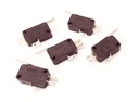 ERH Indie (Pack of 5) Micro Limit Switch 220v Momentální SPDT Snap Action Switch Push Button AC DC (125v-250v) (0.6-6 Amp)