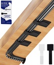 80PCS Hákové a smyčkové kabelové tašky, Under Desk Cable Management