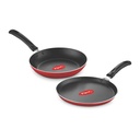 Pigeon Aluminium Non Stick Tawa- Fry Pan Gift Set (červená) - Duo Pack