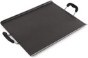 CELLO Aluminium Non-Stick Induction Base Square Dosa Patri Tawa 35 CM, Black | ISI Certified, High Guage PFOA Free Hammered Toned Gas Stove & Induction Base, Scratch Resistant, Easy Cooking & Cleaning