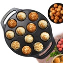 SOLARA Litina 8 "palcový (20 CM) Paniyaram Pan (12 duttin) 124; Pana pro Appe / Gunta Ponganalu / Paddu IR 124; Lité nádobí