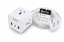 Nextech 20W Desktop Charging Station | 3 AC Sockets | 20W Type-C PD, Dual USB Ports, 2500W Extension Board with USB | 2M Copper Cable| Multi Plug Power Hub for Laptop, iPhone, Tablet & Mobile (White)