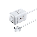 EMBOX 6-in-1Prodlužovací deska s USB portem 124; 65W Gan nabíječka typu C rychlé nabíjení (QC 3.0) Prodlužovací deska se spínači 124; 2 Přepínače typu C PD Porty 2 USB Porty 2 AC napájecí proužek