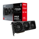 ASUS Prime Radeon RX 9060 XT 8GB GDDR6 OC Edition Graphics Card (PCIe 5.0, HDMI / DP 2.1, 2.5-Slot Design, axial- tech ventilátory, Dual Ball Fan Bearings, Dual BIOS, GPU Guard)