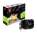 MSI GeForce GT 730 ddr3 _ sdram psi _ e _ x4 4GB Graphics Card - 4GB DDR3, PCI Express 2.0, DVI-D x1, D-SUB x1, HDMI 1.4a x1 (N730K-4GD3 / OCV1)