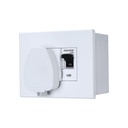 Ukotvení Panasonic 20 Amp Modular AC Box s jednopólovým krytem MCB a Heavy Duty ISI 3 Pin Plug Top (White, 98488)