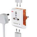 GM 6AMP 2-Pin Multi Plug Adaptér CLAS124; Univerzální cestovní adaptér CLAS124; Podporuje 2-Pin & 3-Pin Plugs CLAS124; Vícenásobné nabíjecí porty CLAS124; Nabíjení Smartphonů, notebooky a další zařízení CLAS124; Kompaktní a spolehlivý CLAS124; GM 3011