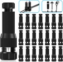 iCreating 22Pack Low Voltage Waterproof Replacement Landscape Light Cable Connector 12-20 Gauge Wire Connectors for Landscape Lighting Path Lights