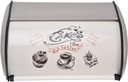 Bread Box for Kitchen Countertop, Large Capacity Cute Pattern Roll Top Door Bread Storage Bread Holder for Household Bakery