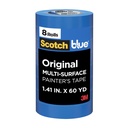 Scotch Painter 's Tape Original Multi- Surface Painter' s Tape, 1.41 Inches x 60 Yards, 8 Rolls, Blue, Tape Chrání povrchy a odstraňuje snadno, Multi- Surface Painting Tape pro vnitřní a venkovní použití