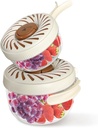 2 Pcs(1QT+2.85QT) Fruit Washing Bowl with Strainer and Lid, Collapsible Handle 2-in-1 Drainer Container, Plastic Colander for Kitchen and Fridge, Suitable for Washing berry and Vegetables