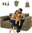 Portable Inflatable Couch for Camping with Built-in Pump Durable Inflatable Furniture Luxury Blow Up Couch Stylish Outdoor Air Sofa Perfect for Backyard Beach Music Festival Party