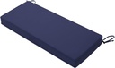 Favoyard Outdoor Bench Cushion 48 x 18 Inch Waterproof Patio Furniture Cushions 3-Year Color Fastness Garden Sofa Settee Couch Swing Pads with Handle and Adjustable Straps, Blue