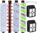 Replacement Parts for Bissell CrossWave Vacuum 1785A 2306A 1785R 1785 2306 2551 Brush Roll 1868 and Replacement Filters 1866, Compare to Part 1608683, 160-8683, 1608684 LUXRILIX