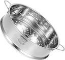 Stainless Steel Steamer Basket with Ears Kitchen Steaming Tool for Vegetables Seafood Buns Rice and More Even Heat Distribution for Healthy Cooking