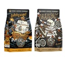 Bones Coffee Company Crazelnut and Salted Caramel Flavored Coffee, Medium Roast Low Acid Arabica Beans | Auto drip and French Press Coffee Maker, 12 Oz Ground
