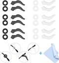 12 Pairs Mcyye Eyeglasses Ear Grips, Anti Slip Eyeglass Retainer, Premium Silicone Ear Hook, Keep Glasses from Slipping Down Your Nose, Simple, Effective Helper for Kids, Adults, Sports, Study & Work