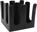 Square 4 Grids Breakroom Coffee Condiment and Cup Storage Organizer,Cup and Lid Holder,Paper Cup Dispenser Storage Holder for Home, Office, Coffee Shops, Cafe, Restaurant, Lounge, 4 Cup Dispenser