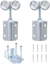 Track Sliding Door Wheels for 1-3/4" Wide and 2-1/4",Heavy-Duty Exterior Sliding Barn Door Roller or Shed Sliding Doors Roller Kit,2 Packs
