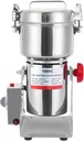 1000g Electric Grain Mill Grinder, Food-grade 304 Stainless Steel Pulverizer Grinding Machine, High-speed 30000r/min Commercial Corn Mill for Kitchen Herb Spice Coffee (1000g)