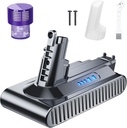 POWTREE Upgraded 7000mAh V10 SV12 7-Cell 206340 Battery Compatible for V10 Cyclone V10 Animal/Absolute/Motorhead/Fluffy/SV12 Handheld Cordless Vacuum Cleaner Li-ion 969352-02 Battery(not for V8 SV10)